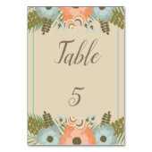 トロピカルビーチウェディング テーブルナンバー (裏面)