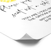 トロピカルビーチウェディング 席割り看板 ポスター (角)