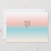 トロピカルビーチウェディング 招待状 (裏面)