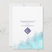 トロピカルビーチオールIシーズラブブライダルシャワー 招待状 (裏面)