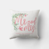 トロピカルビーチガーデンハウスたった今結婚しましたカップル クッション (裏面)