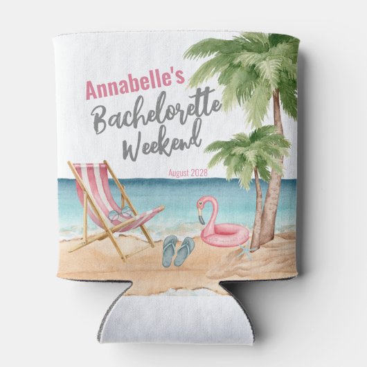 トロピカルビーチガールズウィークエンドバチェロレッテパーティー 缶クーラー (裏面)
