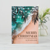 トロピカルビーチクリスマスホリデーカード シーズンカード (スタンド正面)