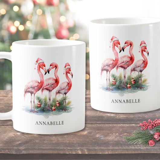 トロピカルビーチクリスマス コーヒーマグカップ