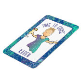 トロピカルビーチクルーズおもしろいドアマンガ マグネット (左側)