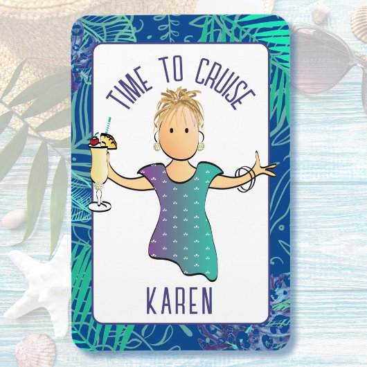 トロピカルビーチクルーズおもしろいドアマンガ マグネット