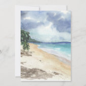 トロピカルビーチクルーズウェディング招待 招待状 (裏面)