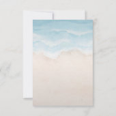 トロピカルビーチグリッターパームリハーサルディナー 招待状 (裏面)