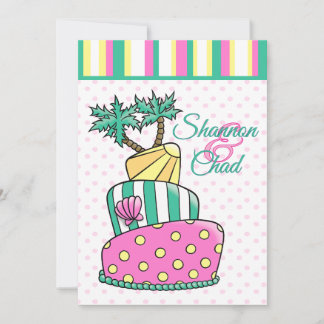 トロピカルビーチケーキ 招待状