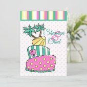 トロピカルビーチケーキ 招待状 (スタンド正面)