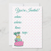 トロピカルビーチケーキ 招待状 (裏面)