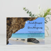 トロピカルビーチコーストとビッグ結婚ロック 招待状 (スタンド正面)