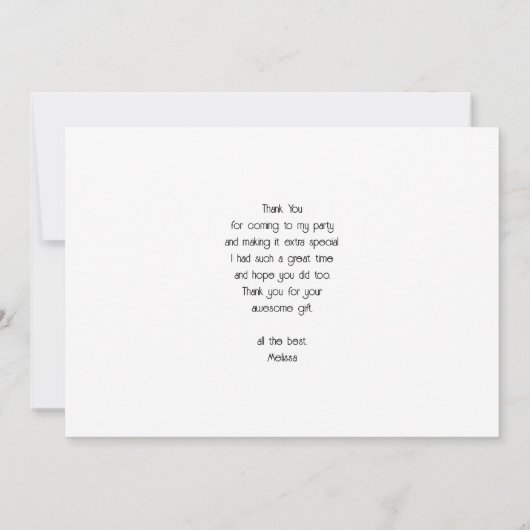 トロピカルビーチコーストと大きな岩|過去記事 サンキューカード (裏面)