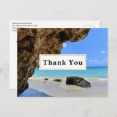 トロピカルビーチコーストと大きな岩|過去記事 ポストカード (正面/裏面)