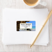 トロピカルビーチコースト、大きな岩の住所 ラベル (インサイチュ)