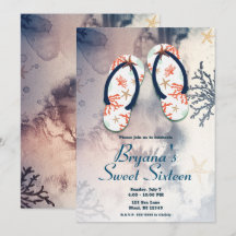 トロピカルビーチコーラルビーチサンダルズスウィート16パーティー