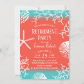 トロピカルビーチコーラルリーフスターフィッシュリタイアメント 招待状 (正面)