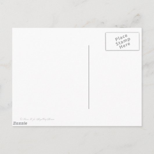 トロピカルビーチサウスウィンドヴィンテージアート ポストカード (裏面)