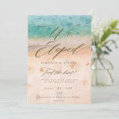 トロピカルビーチサマーでの秘密結婚のお誘い 招待状 (スタンド正面)