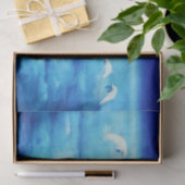 トロピカルビーチサマーガールバケーションウォーターカラー 薄葉紙 (ギフト)