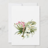 トロピカルビーチサマーブライダルシャワー招待 招待状 (裏面)