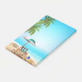 トロピカルビーチサマーホリデーノート ポストイット (アングル)