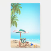 トロピカルビーチサマーホリデーノート ポストイット (正面)