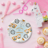トロピカルビーチサングラスボーイ誕生日 ペーパープレート (パーティー)