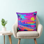 トロピカルビーチサンセットアート クッション (椅子)