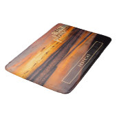 トロピカルビーチサンセットオレンジイエロー バスマット (アングル)