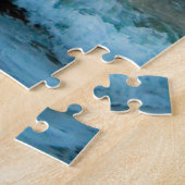 トロピカルビーチサンセットグロータイドラブ引用文 ジグソーパズル (側面)