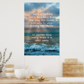 トロピカルビーチサンセットグロータイドレジリエンス引用文 ポスター (キッチン)