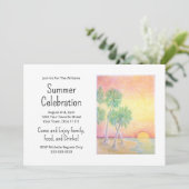 トロピカルビーチサンセットサマーパーティー 招待状 (スタンド正面)