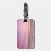 トロピカルビーチサンセットハワイアンハイビスカス ラゲッジタグ (裏面縦)