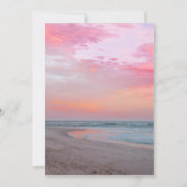 トロピカルビーチサンセットバースデーパーティーへの招待 招待状 (裏面)