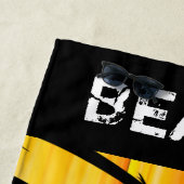 トロピカルビーチサンセットパーティーガール ビーチタオル (インサイチュ)