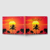 トロピカルビーチサンセットパームツリーズ海 ゲストブック (全面)