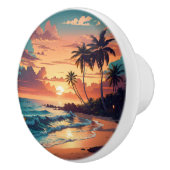 トロピカルビーチサンセットラージ セラミックノブ (右)