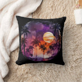 トロピカルビーチサンセット クッション (ブランケット)