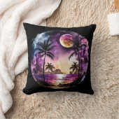 トロピカルビーチサンセット クッション (ブランケット)