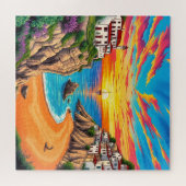 トロピカルビーチサンセット ジグソーパズル (横)