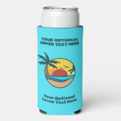 トロピカルビーチサンセット スリム缶クーラー (Seltzer裏面)