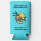 トロピカルビーチサンセット スリム缶クーラー (正面)