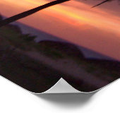 トロピカルビーチサンセット ポスター (角)