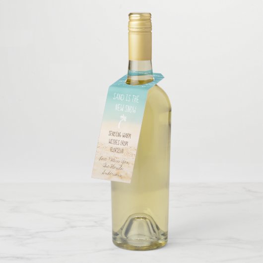 トロピカルビーチサンドは新雪かわいい休日 ボトルネックタグ (アングル)