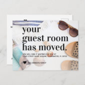 トロピカルビーチサンドニューアドレスゲストルームムービング 案内ポストカード (正面/裏面)