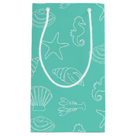 トロピカルビーチシェルフティング抱き枕 スモールペーパーバッグ