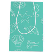 トロピカルビーチシェルフティング抱き枕 ミディアムペーパーバッグ (裏面)