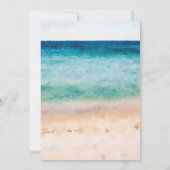 トロピカルビーチシェル50th誕生日パーティー 招待状 (裏面)