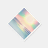 トロピカルビーチシーサンカラフルサマー スタンダードカクテルナプキン (角)